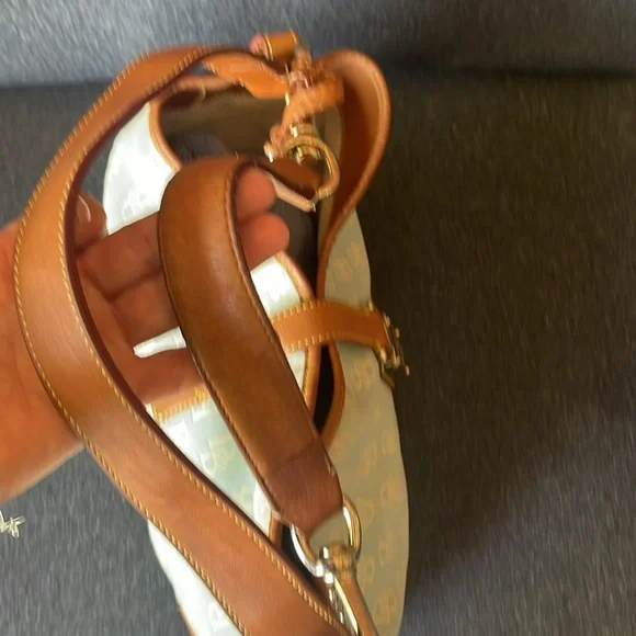 Dooney & Bourke Large signature Hobo bag leather /  blue  rare - Picture 8 of 12